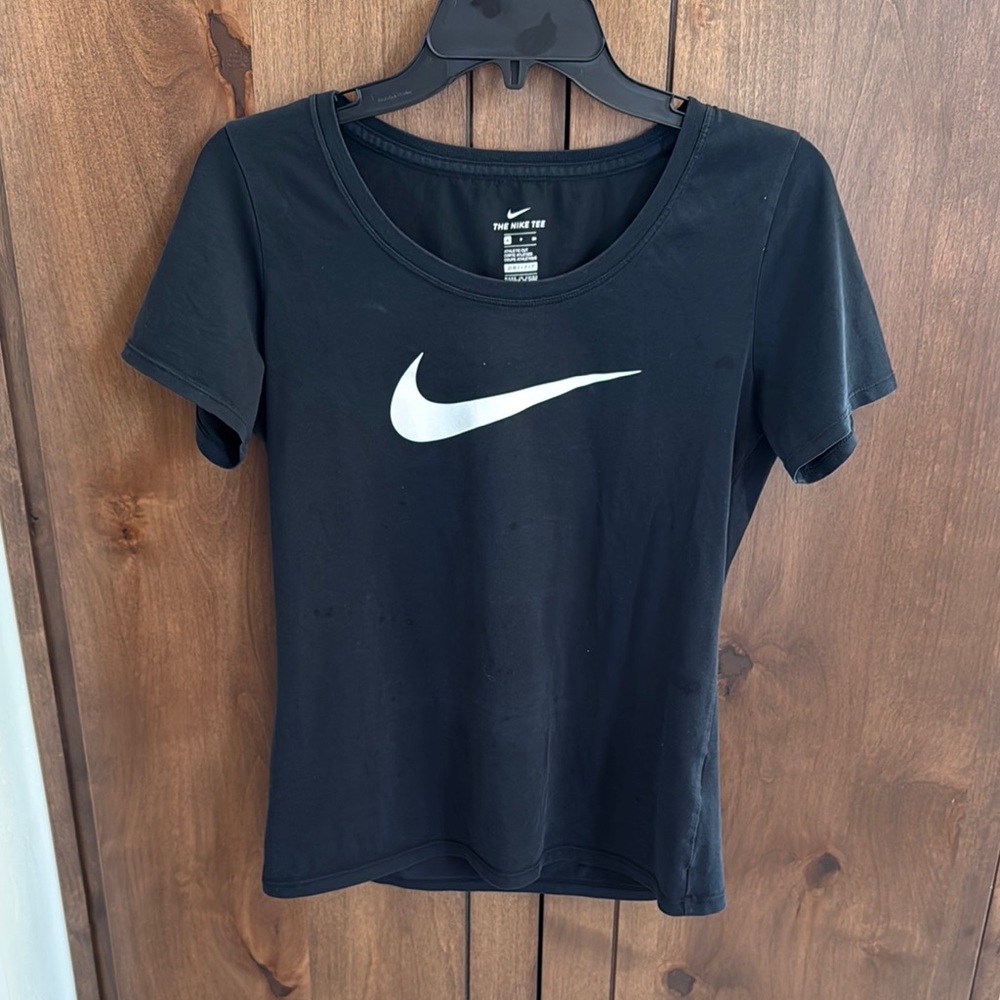 Nike Black Fitted Short Sleeve Tee